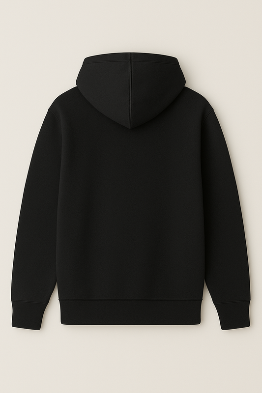 Classic Black Unisex Pull-Over Hoodie