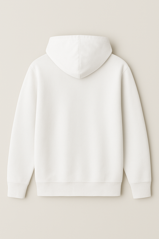 Classic White Unisex Pull-Over Hoodie