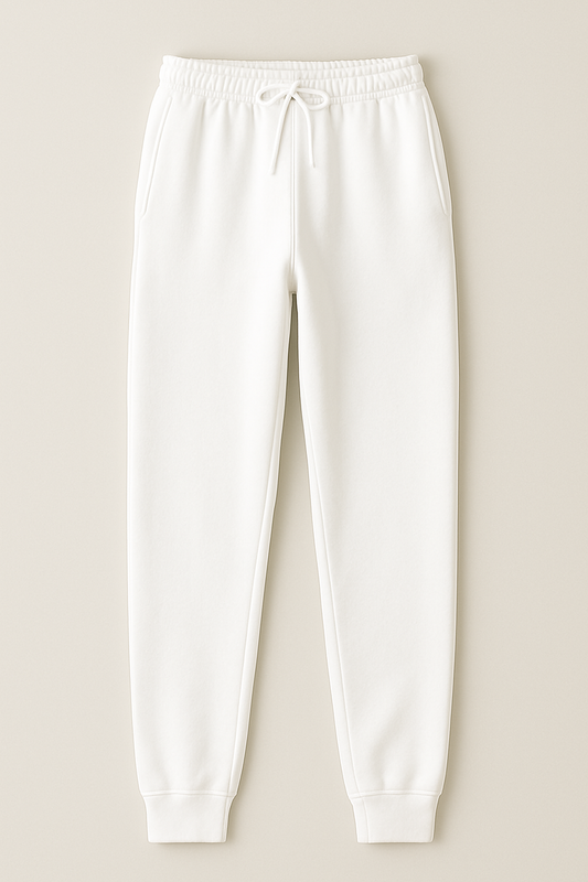 Classic White Unisex Sweatpants